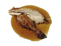 Poulet im Ofen gebraten